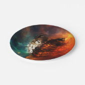 Wolfvuur en ijs papieren bordje (Gekanteld)