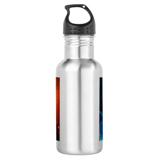 Wolfvuur en ijs waterfles  (Achterkant)