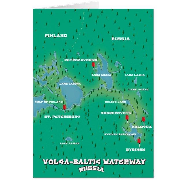 Wolga-Baltische Waterweg Rusland (Voorkant)