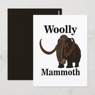 Wolharige mammoet briefkaart