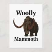 Wolharige mammoet briefkaart (Voorkant)