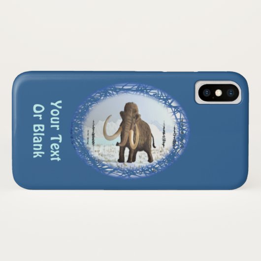 Wolharige mammoet Case-Mate iPhone case (Achterkant (horizontaal))