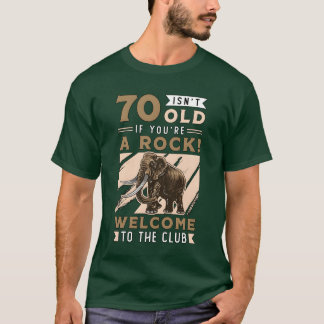 Wolharige mammoet is niet 70 oud als je prehistori t-shirt