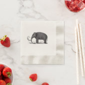 wolharige mammoet prehistorische olifant servetten (Insitu)