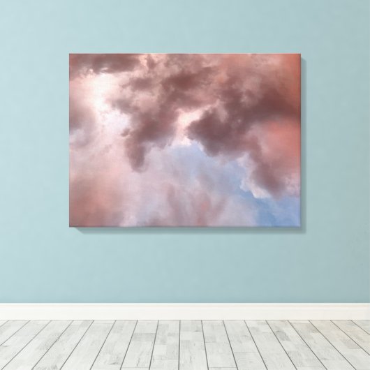 Wolk #28 canvas afdruk (Insitu (Houten vloer))