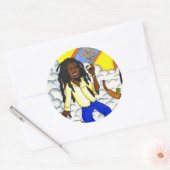 Wolk 69 ronde sticker (Envelop)