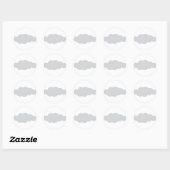 wolk 9 ronde sticker (Vel)