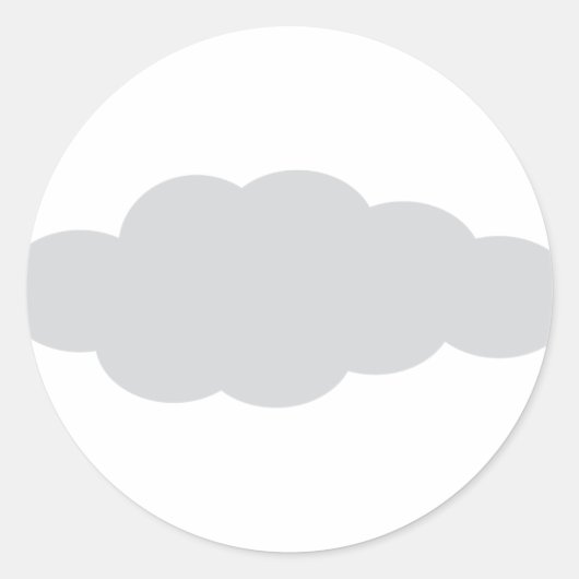 wolk 9 ronde sticker (Voorkant)