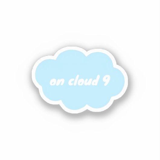 Wolk 9 sticker (Voorkant)