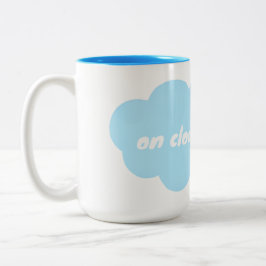 Wolk 9 tweekleurige koffiemok