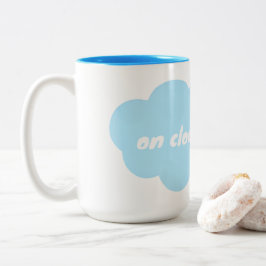 Wolk 9 tweekleurige koffiemok