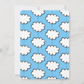 Wolk aan een Touw Baby Shower Uitnodiging (Achterkant)