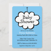 Wolk aan een Touw Baby Shower Uitnodiging (Voorkant)