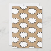 Wolk aan een Touw Doop Kaart (Achterkant)