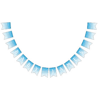 Wolk Baby shower Bunting Flags Vlaggetjes