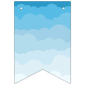 Wolk Baby shower Bunting Flags Vlaggetjes (Tweede vlag)