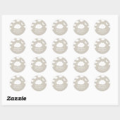 Wolk Baby Shower Favor Ronde Sticker (Vel)
