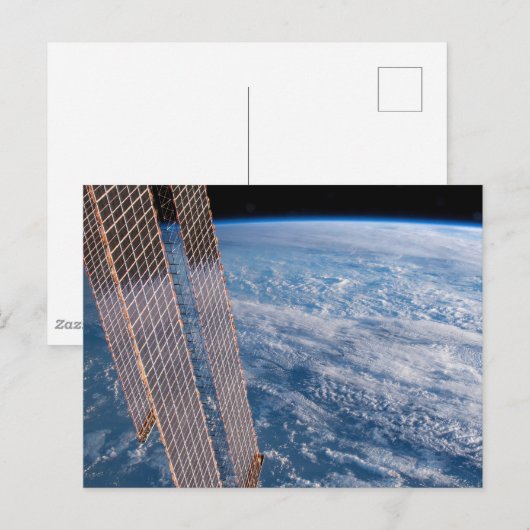 Wolk-bedekte Tasman en koraal Zeeen. Briefkaart (Voorkant / Achterkant)