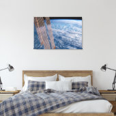 Wolk-bedekte Tasman en koraal Zeeen. Canvas Afdruk (Insitu (Slaapkamer))