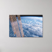 Wolk-bedekte Tasman en koraal Zeeen. Canvas Afdruk (Voorkant)