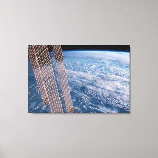 Wolk-bedekte Tasman en koraal Zeeen. Canvas Afdruk (Voorkant)