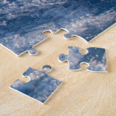 Wolk-bedekte Tasman en koraal Zeeen. Legpuzzel (Zijkant)