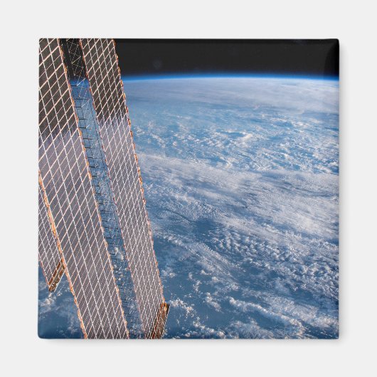 Wolk-bedekte Tasman en koraal Zeeen. Magneet (Voorkant)