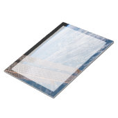 Wolk-bedekte Tasman en koraal Zeeen. Notitieblok (Schuin)