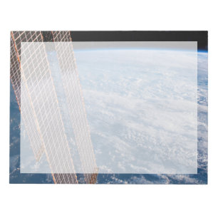 Wolk-bedekte Tasman en koraal Zeeen. Notitieblok