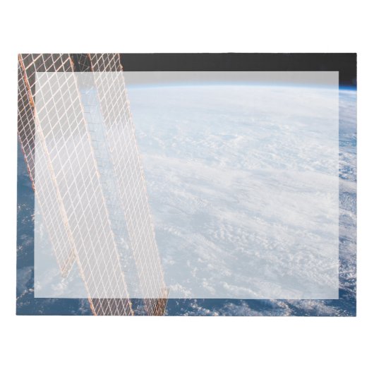 Wolk-bedekte Tasman en koraal Zeeen. Notitieblok (Voorkant)