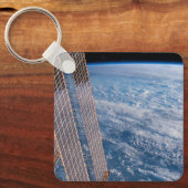 Wolk-bedekte Tasman en koraal Zeeen. Sleutelhanger (Voorkant)