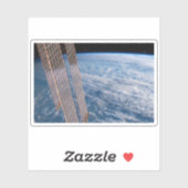 Wolk-bedekte Tasman en koraal Zeeen. Sticker (Vel)