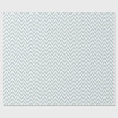 Wolk Blauw en Wit Chevron Cadeaupapier (Vlak)