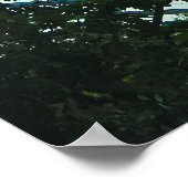 Wolk Bos Glas Koepel Interieur Poster (Hoek)