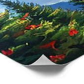 Wolk boven landschappelijk berglandschap poster (Hoek)