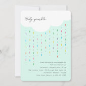 Wolk & Candy Sprinkles Mint Baby Sprinkle Kaart (Voorkant)