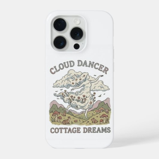 wolk die vredig en vrolijk danst iPhone hoesje (Achterkant)