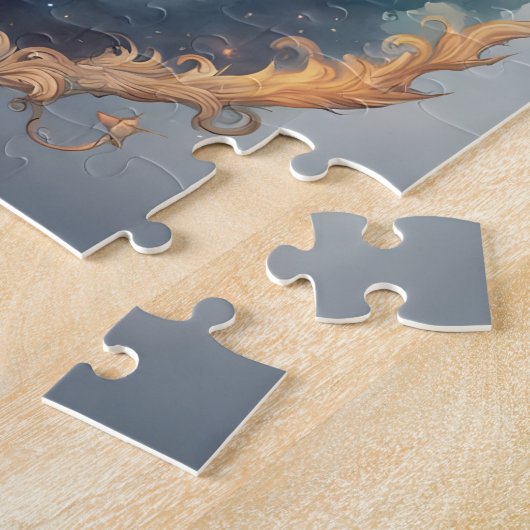 wolk draak puzzel (Zijkant)