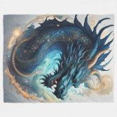 wolk draken deken (Voorkant (Horizontaal))
