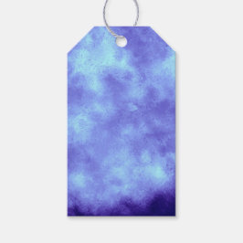 Wolk Effect – Blauwe Cadeaublaadjes Cadeaulabel