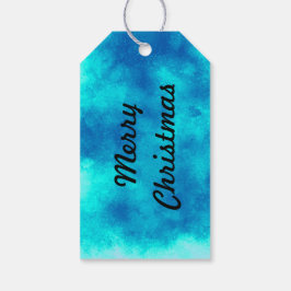 Wolk Effect – Blauwe Cadeautags Cadeaulabel