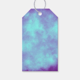 Wolk Effect – Paarse & Blauwe Cadeaubijsluiters Cadeaulabel