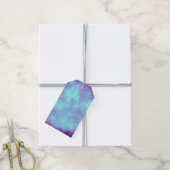Wolk Effect – Paarse & Blauwe Cadeaubijsluiters Cadeaulabel (Met Touw)