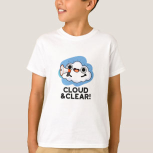 Wolk en duidelijke grappige weetherspun t-shirt