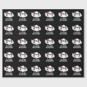 Wolk en helder grappige weezelaar, donker BG Cadeaupapier (Vlak)