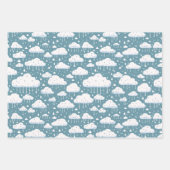 Wolk en regen inpakpapier vel (Voorkant 3)