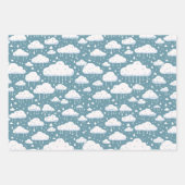 Wolk en regen inpakpapier vel (Voorkant 2)