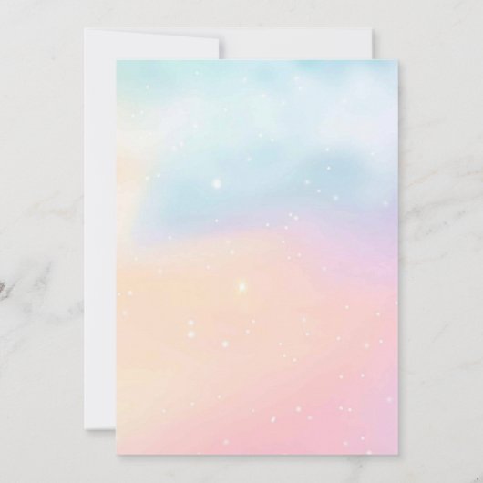 Wolk en regenboog Kind Kleurrijke 9e Verjaardag Kaart (Achterkant)