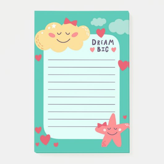 Wolk en Zeester Post-It Notities Post-it® Notes (Voorkant)