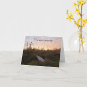 Wolk gevulde lucht - Sympathy Card Kaart (Gele Bloem)